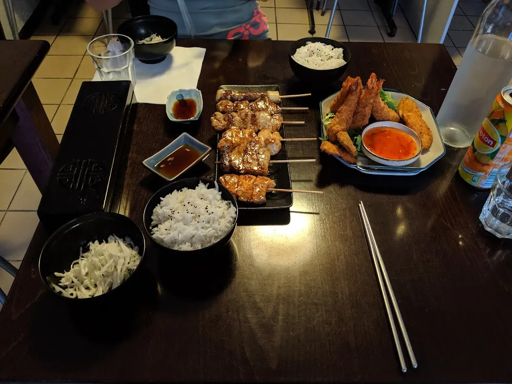 Tempura Crevette & Yakitori